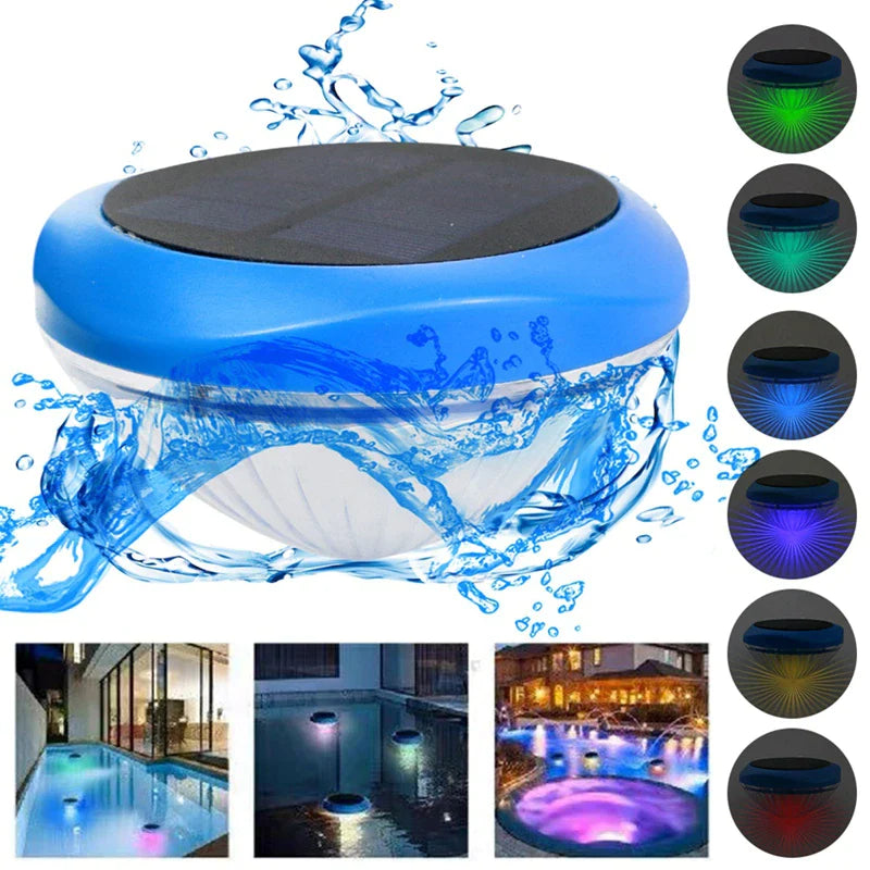 Solar LED RGB Light Outdoor Garden Pond Swimming Pool Floating Waterproof Lamps